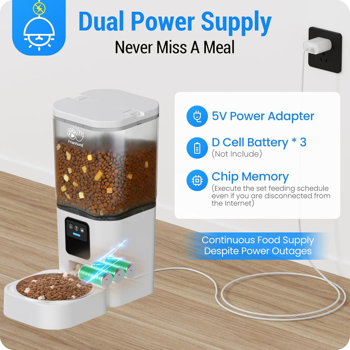 7 L Automatic Pet Feeder with 2K Camera & Dual-Band Wi-Fi