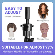 63-Inch Adjustable Foldable Wig-Head Tripod