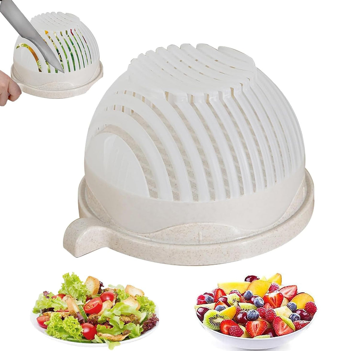 5-in-1 Snap Salad Cutter Bowl