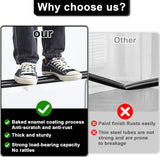 Movable Fitting Room, Portable Dressing Room Frame with Curtain and Hook,Temporary Privacy Space,Changing Room for Clothing Stores,Offices,Studios(35×32×79inch (Black, 100cm×95cm×200cm)