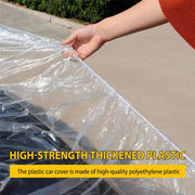 Clear Temporary Vehicle Cover – 4 Sizes