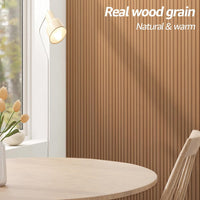 Art3d 16 PCS Wood Wall Panels for Interior Wall Decor, WPC Wooden Slat Wall Paneling for Lving Room Bedroom Office Accent Wall - 122x16 CM, Boxwood