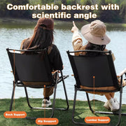 High-Back Folding Camping Chair – 150 kg Rated