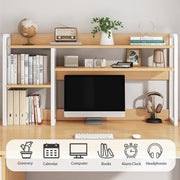 100cm 2-Tier Desktop Bookshelf & Monitor Hutch