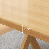 Foldable Dining Table, Living Room Table, Dining Room, Garden, Dormitory Study Table, Solid Wood Office Desk A40 (Wood, 80X80X74)