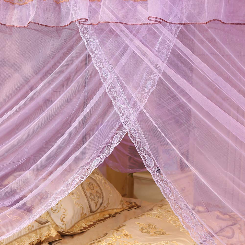 Four-Corner Sheer Mesh Bed Canopy – 150 × 200 × 200cm