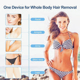 Laser Hair Removal Device IPL Hair Removal Permanent for Women at-Home, Painless Laser Hair Remover Whole Body Armpits Back Legs Arms Face Bikini Line