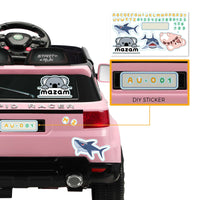 Kids Ride on Car 12V Ride on Car with Remote Control, MP3 Player, Horn, Music and Headlight Taillights Suitable for 3-6 Years Pink