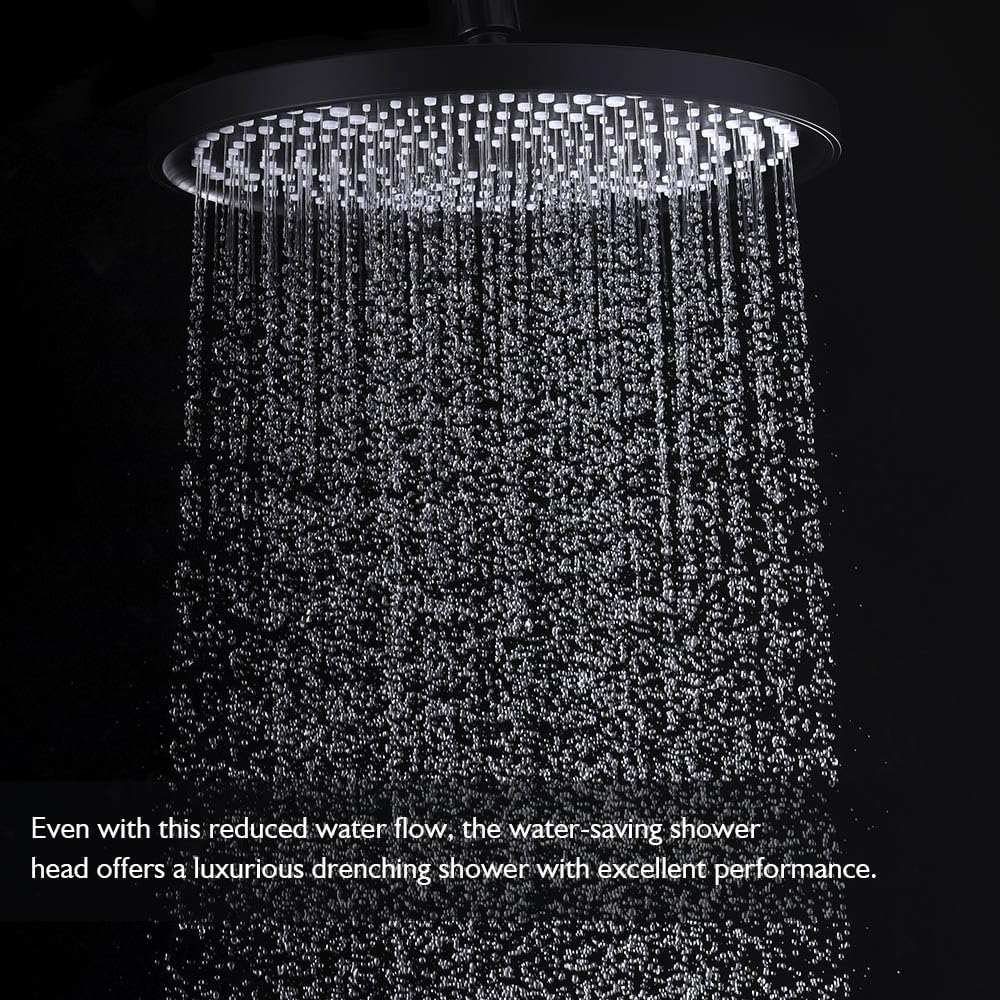 10-Inch Round Rain Shower & 3-Mode Handheld Rail Set