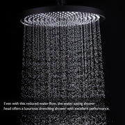 10-Inch Round Rain Shower & 3-Mode Handheld Rail Set