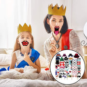 58-Piece Party Photo-Booth Prop Set