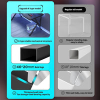 100 cm Black K-Shaped Gaming & Office Desk
