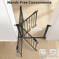 75–82 cm auto-close safety gate black image 5