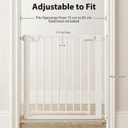 75–82 cm Auto-Close Baby & Pet Safety Gate