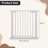 75–82 cm auto-close safety gate white image 7