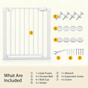 75–82 cm Auto-Close Baby & Pet Safety Gate