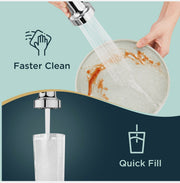 Chrome Pull-Out Kitchen Tap with 2-Mode Sprayer
