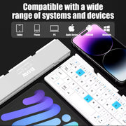 Folding Bluetooth Keyboard with Magnetic Device Stand