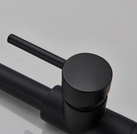 Black Pull-Out Kitchen Mixer Tap – 360° Swivel
