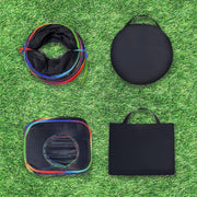 Pop-Open Mesh Cat Tent & Play Tunnel – Orange or Rainbow
