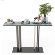 Emerald-Green Marble Console Table