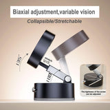 Multifunctional Vacuum Suction Phone Holder- Folding, Extendable, Double- Sided Magnetic for Car/Gym/Smooth Surface Kitchen Stand Cellphone Smartphone Mount (Black)