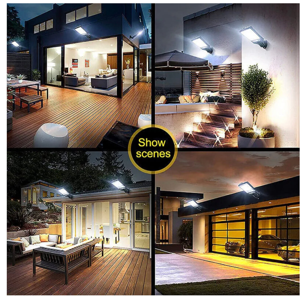 8000W LED Solar Flood Light Motion Sensor Security Wall Yard Street Outdoor Lamp