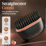 Mini Electric Heating Hair Straightener Brush Portable Hairdressing Tool Cordless Hair Straightener Comb Rechargeable