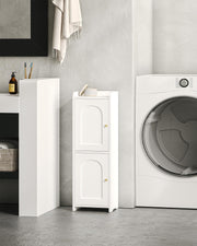 75 cm Narrow Two-Door Bathroom Storage Cabinet