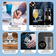 Dad or Grandad 5-Piece Beer Glass Gift Set