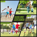 Soccer Goals with Portable Bag, Soccer Nets for Backyard with 10 Cones, Kids Soccer Goals, Soccer Training Equipment for Kids, Youth Games, Sports, Fit for Family Game Play