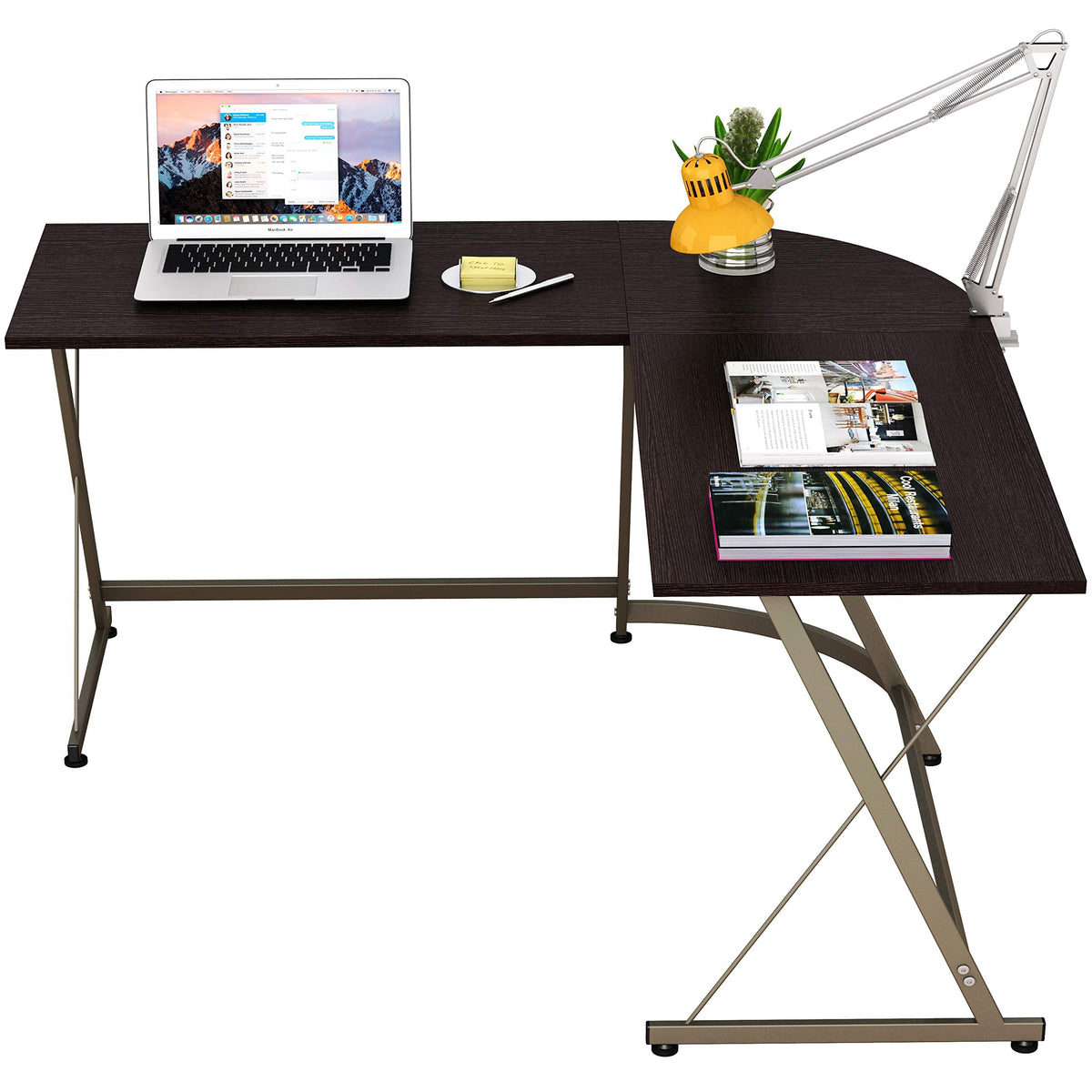 Espresso L-Shaped Corner Computer & Gaming Desk