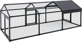 3x1x1m metal chicken coop with cover