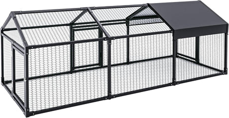 3x1x1m metal chicken coop with cover