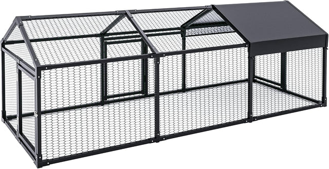 3x1x1m metal chicken coop with cover