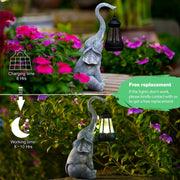 Elephant Statue for Garden Decor with Gift Appeal - Ideal Gifts for Women, Mom or Birthdays, Beautifully Crafted Outdoor & Home Decor to Wow Your Guests (33.5 CM Elephant)