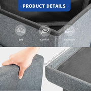 40 cm Folding Storage Ottoman Cube with Drawer