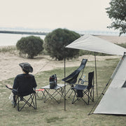 Lightweight Folding Camping Chair with Carry Bag – Black