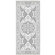 80 × 180 cm Grey Vintage Washable Runner