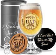 Dad or Grandad 5-Piece Beer Glass Gift Set
