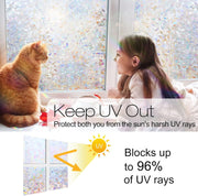 Rainbow-Effect Static-Cling Window Film – 10 Options