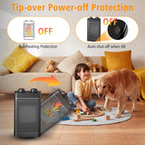 Electric Heater, Fan Heatet, Heaters for Home Low Energy Silent, 3-Mode Oscillating PTC Ceramic Electric Space Heater, Overheating & Tip-Over Protection, Space Heater for Office, Home,Bedroom (Black)