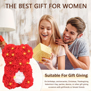 Artificial Rose Bear Gift Decoration