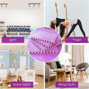 Fluffy Area Rug, 30cm Square Plush Foam Floor Mat Playmat for Kids, 4Pcs Shaggy Detachable Furry Carpet, Couch Cover Seat Cushion Play Mat for Bedroom Playroom Decor