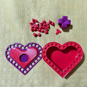 Screw-Closed Heart-Shaped Prank Gift Box