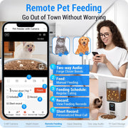 7 L Automatic Pet Feeder with 2K Camera & Dual-Band Wi-Fi