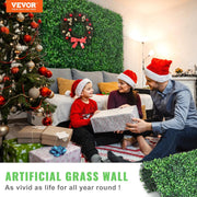 25 × 25 cm Artificial Boxwood Hedge Panels – 12 Pack