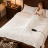 ROYGROW Electric Blanket King, 200x180cm Thick Milk Fleece Heated Blanket with 10 Heating Levels and 9 Time Settings, SAA Certified Overheat Protection Machine Washable Fast Electric Blanket, Grey