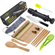 All-in-One Sushi-Making Kit with Bazooka, Mats & Knife