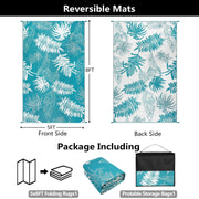 150 × 245 cm Teal Reversible Outdoor Rug
